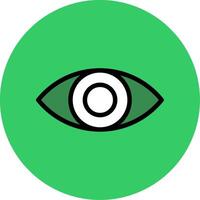 View Filled Circle Icon vector