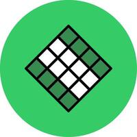 Tiles Filled Circle Icon vector