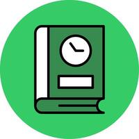 Duration Filled Circle Icon vector