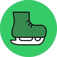 Skating Filled Circle Icon vector
