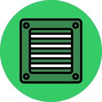 Ventilation Filled Circle Icon vector