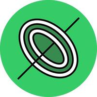 Black Hole Filled Circle Icon vector