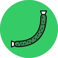 Beef Filled Circle Icon vector