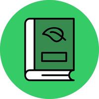 Nature Filled Circle Icon vector