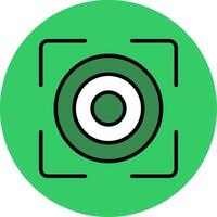 Target Filled Circle Icon vector