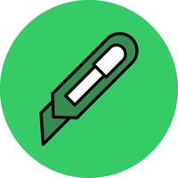 cutter Filled Circle Icon vector