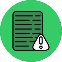 Error Filled Circle Icon vector