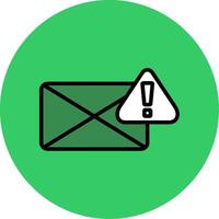 Spam Filled Circle Icon vector