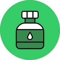 Canteen Filled Circle Icon vector