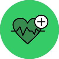 Heart Filled Circle Icon vector