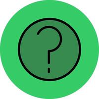 Help Filled Circle Icon vector