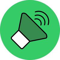 speaker Filled Circle Icon vector