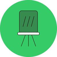 Easel Filled Circle Icon vector