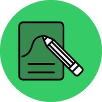 Sketch Filled Circle Icon vector