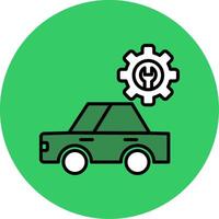 Workshop Filled Circle Icon vector
