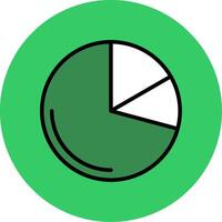 pie chart Filled Circle Icon vector