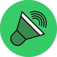 Loudspeaker Filled Circle Icon vector