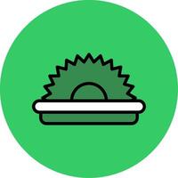 Saw Filled Circle Icon vector