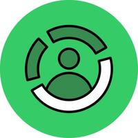 Skills Filled Circle Icon vector