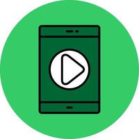Tutorial Filled Circle Icon vector