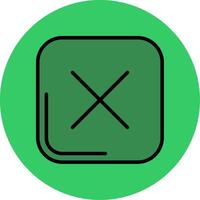 Interface Filled Circle Icon vector