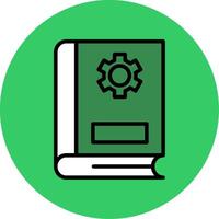 Setting Filled Circle Icon vector