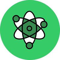 Neucleus Filled Circle Icon vector