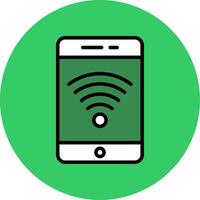 Wifi Filled Circle Icon vector