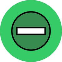 Minus Filled Circle Icon vector