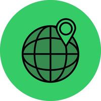 Place Holder Filled Circle Icon vector