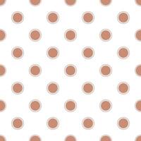 a seamless pattern with brown circles on a white background vector