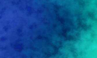 Blue and green abstract background with a white cloud vector
