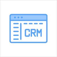Crm icon on white background vector