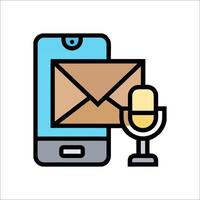 Email and phone icon vector