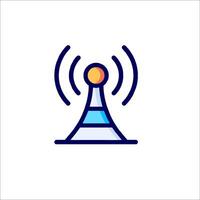 A wireless signal icon on a white background vector