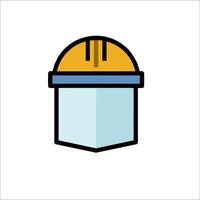 A helmet icon on a white background vector