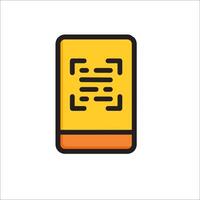A yellow pencil with a note on it vector