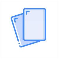 A blue folder icon on a white background vector