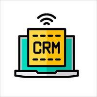 Crm software for small business vector
