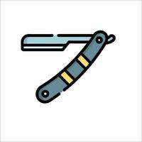 A razor with a handle on it vector