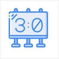 A clock with a 30 minute timer on it vector