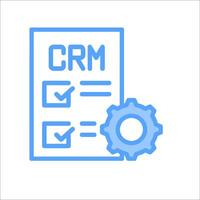 Crm checklist icon vector