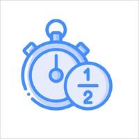 A stopwatch and a clock icon vector