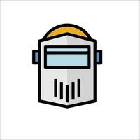 Welding helmet icon illustration vector