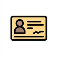 A person is shown on a yellow card vector