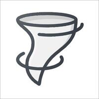 A tornado icon on a white background vector