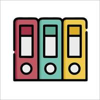 File folder icon illustration vector