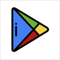 Google play music icon vector