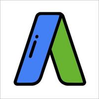 An adobe logo with the letter a vector