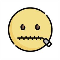 A cartoon smiley face with a cigarette in its mouth vector